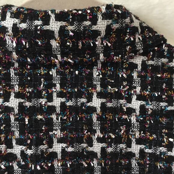 Loft Multi-Color Lurex Tweed Cropped Jacket - Picture 9 of 14